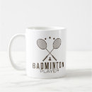 Search for badminton players mugs Shuttlecock
