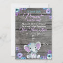 Search for teal elephant baby shower invitations Watercolor