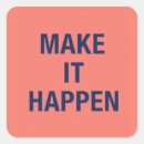 Search for make it happen stickers Typography
