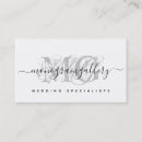 Search for elegant script monogram business cards Typography