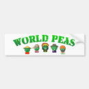 Search for peas bumper stickers Green
