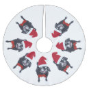 Search for pug tree skirts Santa