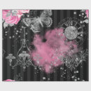 Search for pink glitter wrapping paper Vintage