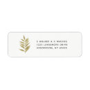 Search for gold leaf return address labels Botanical