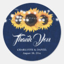 Search for sunflower on burlap wedding stickers Rustic