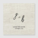 Search for linen save the dates Simple