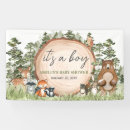 Search for animal baby shower banners Woodland