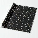 Search for silver polka dot wrapping paper Black