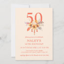 Search for autumn 50th birthday invitations Feminine