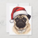 Search for pug christmas cards Cute pet