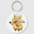 Search for pig with wings key rings Flying
