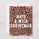 Search for animal print christmas cards Leopard