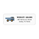 Search for construction return address labels Birthday party