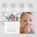 Search for barn 1st birthday invitations Farm animals