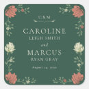 Search for floral vintage wedding stickers Classic