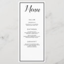 Search for black and white menus Classy