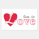 Search for live in love stickers Valentine