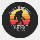 Search for believe in bigfoot stickers Retro