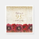 Search for 95th birthday napkins Floral