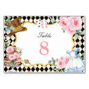 Search for alice table cards mad hatter