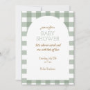 Search for green gingham invitations Boy