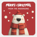 Search for cartoon polar bear stickers Merry christmas