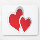 Search for two heart mousepads Red