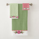Search for pretty green bath towels Feminine