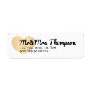 Search for gold heart return address labels Handwriting