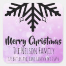 Search for purple snowflakes stickers Merry christmas