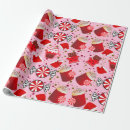 Search for hot cocoa wrapping paper Red