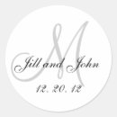 Search for white and grey wedding stickers Classic