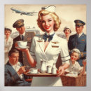 Search for flight attendant posters Vintage