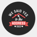 Search for housewarming round stickers Home sweet home