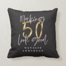 Search for 50th birthday cushions Gold