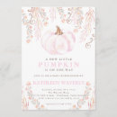 Search for fall baby girl shower invitations Little pumpkin