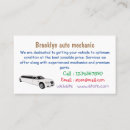 Search for limousine business cards Vehicle