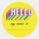 Search for hello name tag stickers Simple