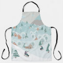 Search for winter scene aprons Background
