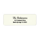 Search for ivory return address labels Bold