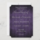 Search for purple gothic wedding invitations Rustic