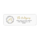 Search for winter wreath return address labels Modern