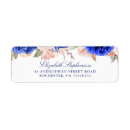 Search for navy and pink return address labels Blue
