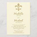 Search for elegant fleur de lis invitations Gold