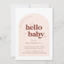 Search for hello baby shower invitations Terracotta