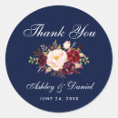 Search for thank you blue stickers Watercolor floral