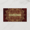 Search for red and gold business cards Boho