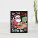 Search for spreadsheet cards Santa