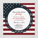 Search for welcome home invitations Usa flag