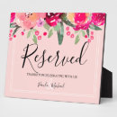 Search for easel wedding signs Pink
